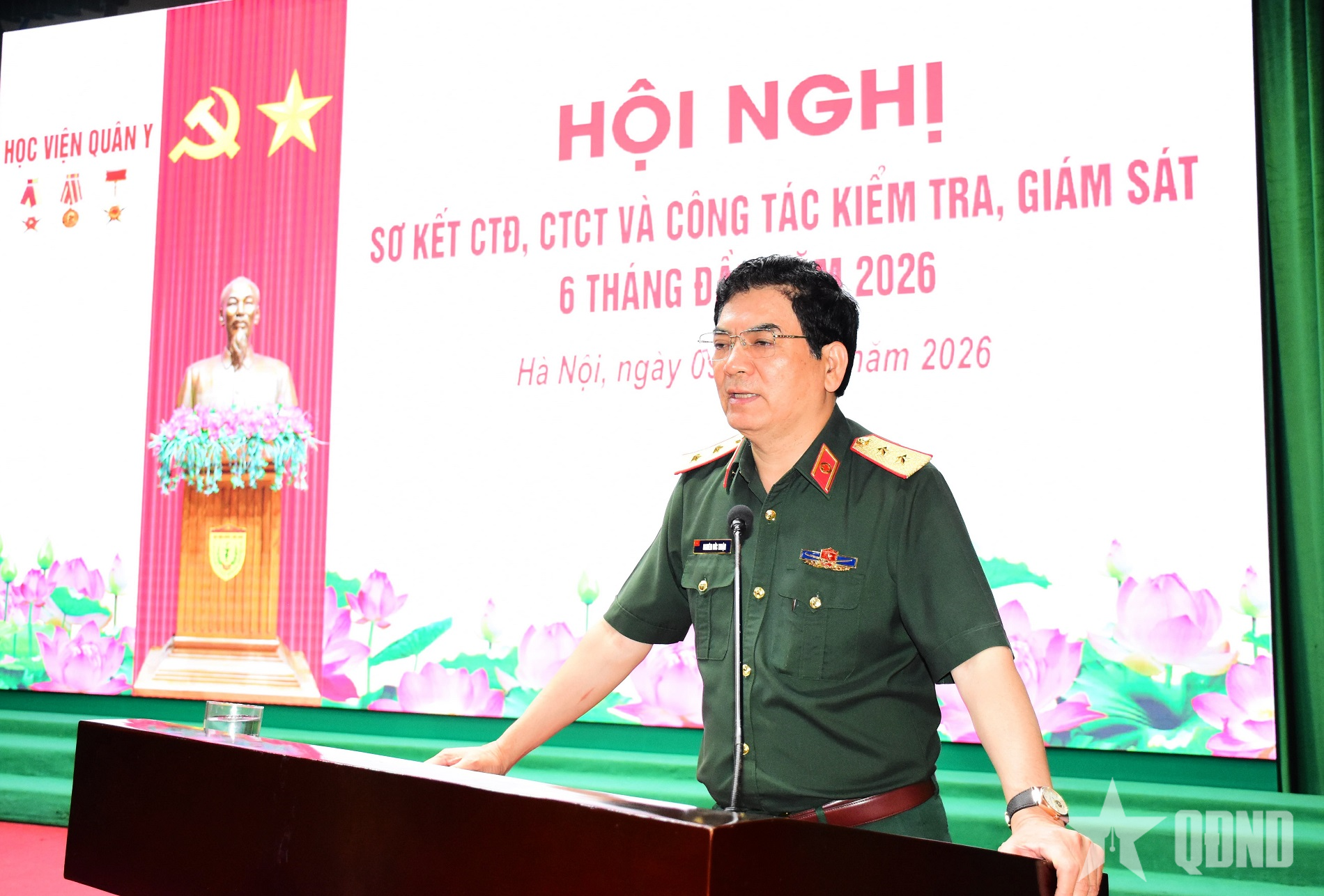 Học viện Quân y đánh giá toàn diện hoạt động CTĐ, CTCT và công tác kiểm tra, giám sát