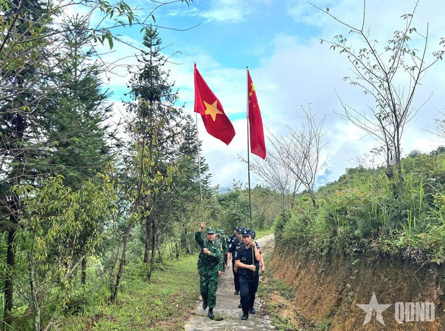 Tuyên Quang: Đồn Biên phòng Thàng Tín tuần tra liên hợp thực thi pháp luật khu vực biên giới 

​