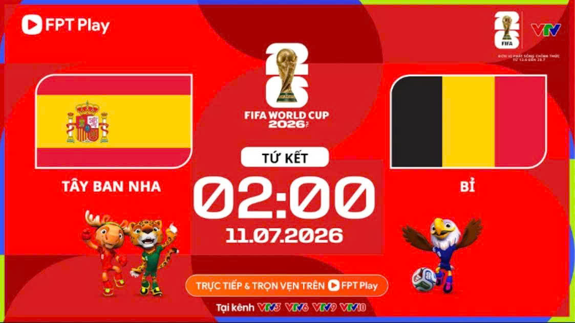 Lịch thi đấu World Cup 2026 rạng sáng 11-7