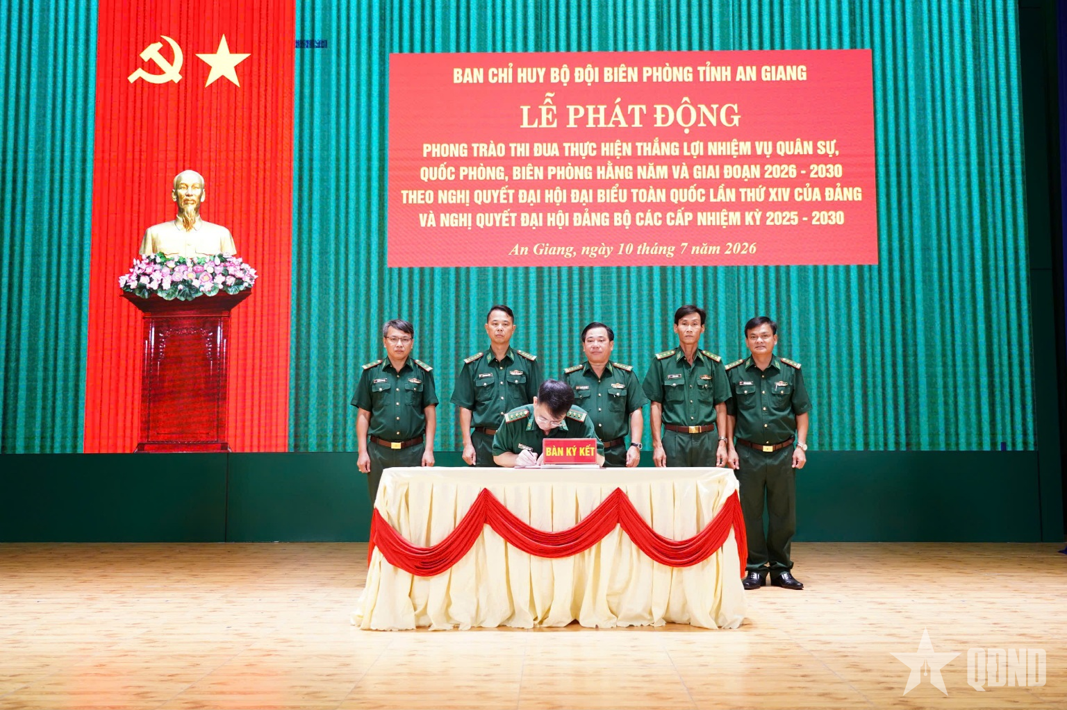 Bộ đội Biên phòng tỉnh An Giang: Ký giao ước thi đua hoàn thành tốt các nhiệm vụ