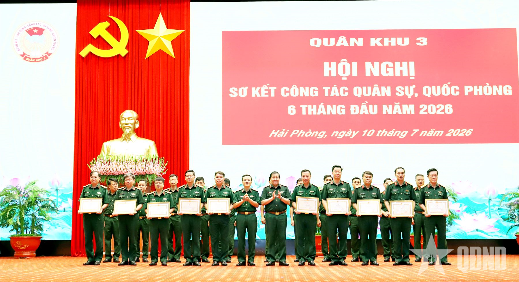 Quân khu 3 sơ kết công tác quân sự, quốc phòng 6 tháng đầu năm 2026

