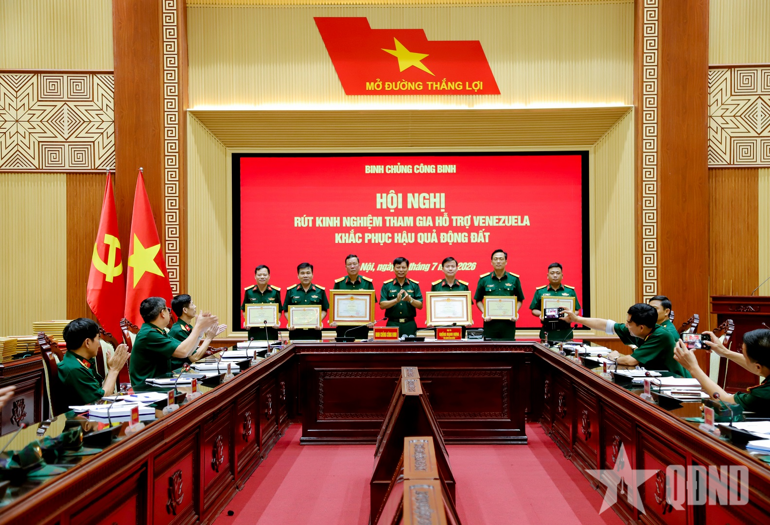 Binh chủng Công binh tổ chức rút kinh nghiệm tham gia hỗ trợ Venezuela khắc phục hậu quả động đất