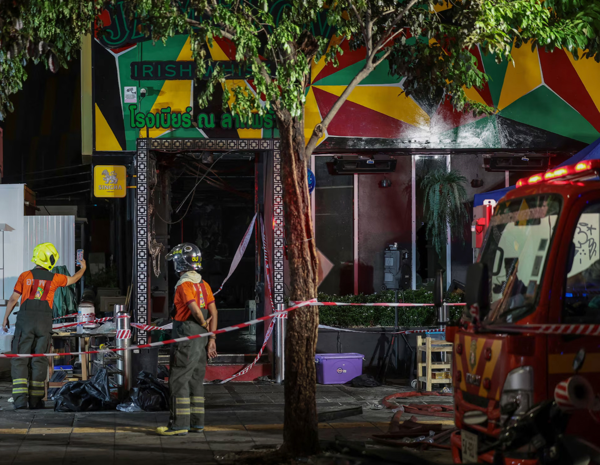 Cháy lớn tại quán rượu ở Bangkok (Thái Lan), 27 người thiệt mạng
