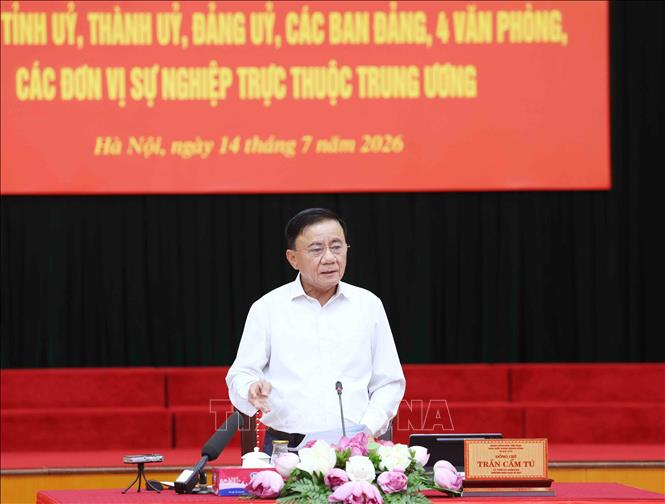 Thường trực Ban Bí thư Trần Cẩm Tú chủ trì Hội nghị giao ban quý II-2026
