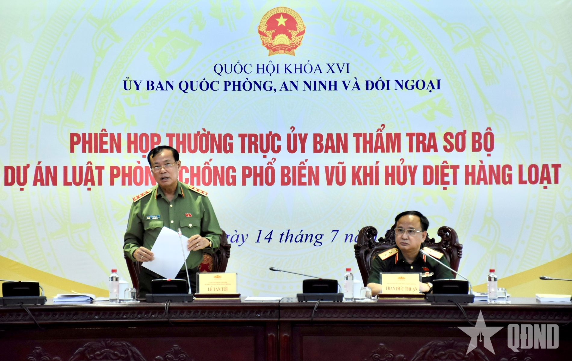 Góp ý Dự án Luật Phòng, chống phổ biến vũ khí hủy diệt hàng loạt