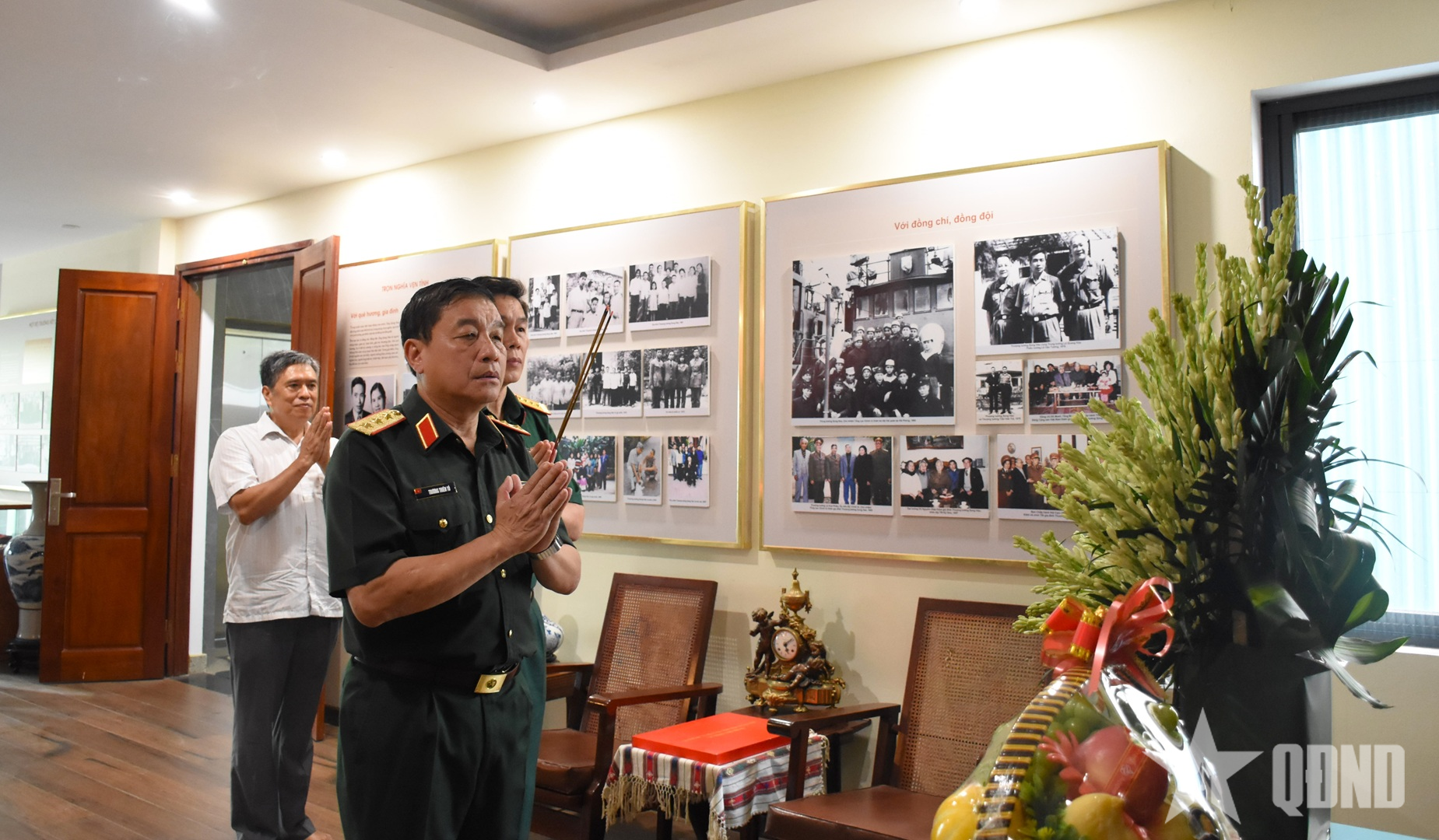 Thượng tướng Trương Thiên Tô tri ân các đồng chí nguyên lãnh đạo Tổng cục Chính trị


