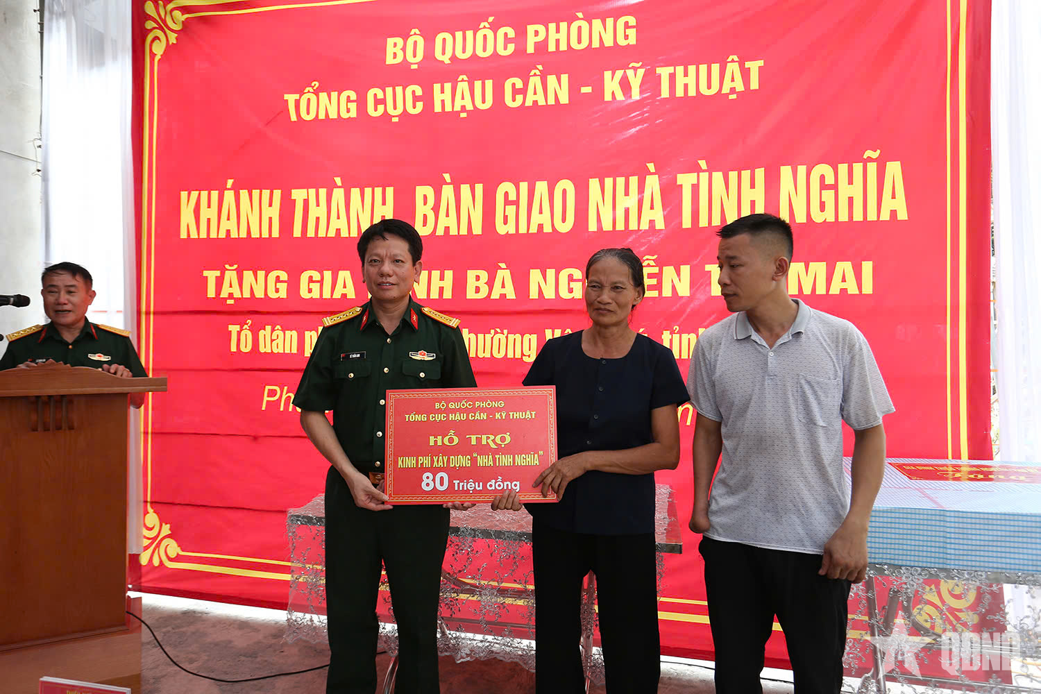 Tổng cục Hậu cần - Kỹ thuật khánh thành, bàn giao nhà tình nghĩa tặng thân nhân liệt sĩ