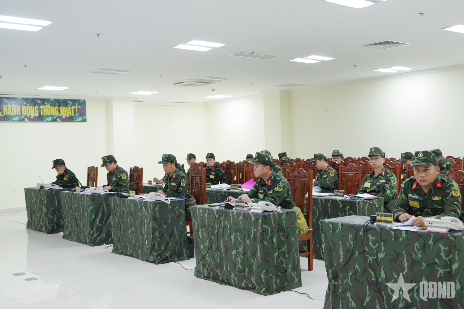 Bộ CHQS tỉnh Quảng Ninh hoàn thành diễn tập Chỉ huy - Cơ quan 1 bên, 1 cấp trên bản đồ