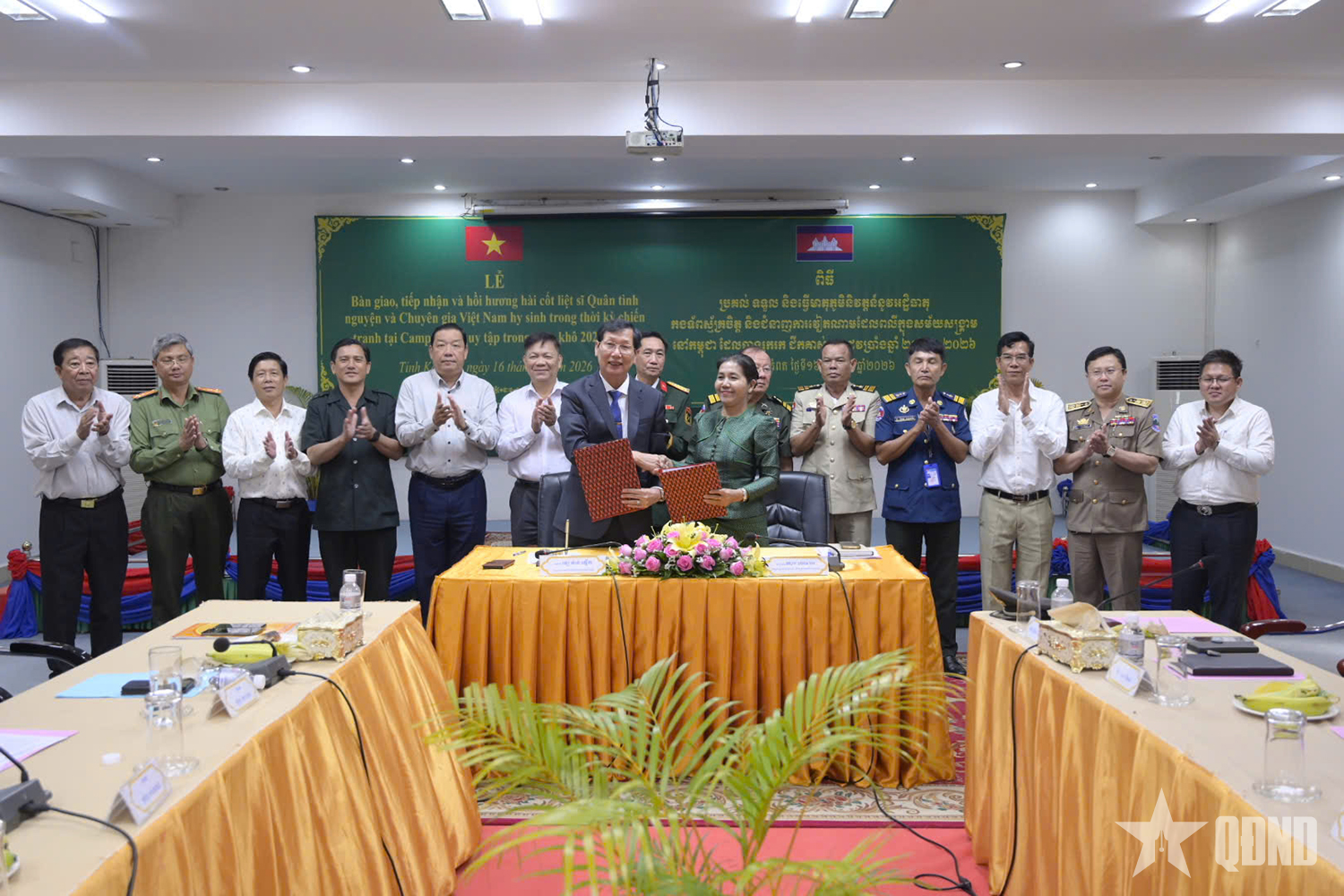 Đội K92 quy tập 18 hài cốt liệt sĩ tại tỉnh Kampot (Campuchia)
