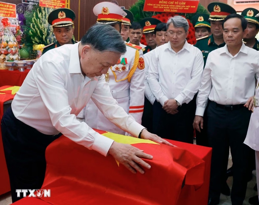 Phát biểu của Tổng Bí thư, Chủ tịch nước Tô Lâm khi đến thăm, động viên lực lượng tìm kiếm, quy tập hài cốt liệt sĩ tại Công viên Lê Thị Riêng