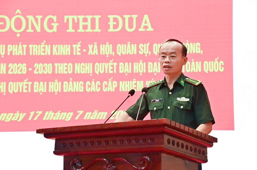 Cơ quan Ban chỉ huy Bộ đội Biên phòng tỉnh Lai Châu phát động thi đua giai đoạn 2026-2030