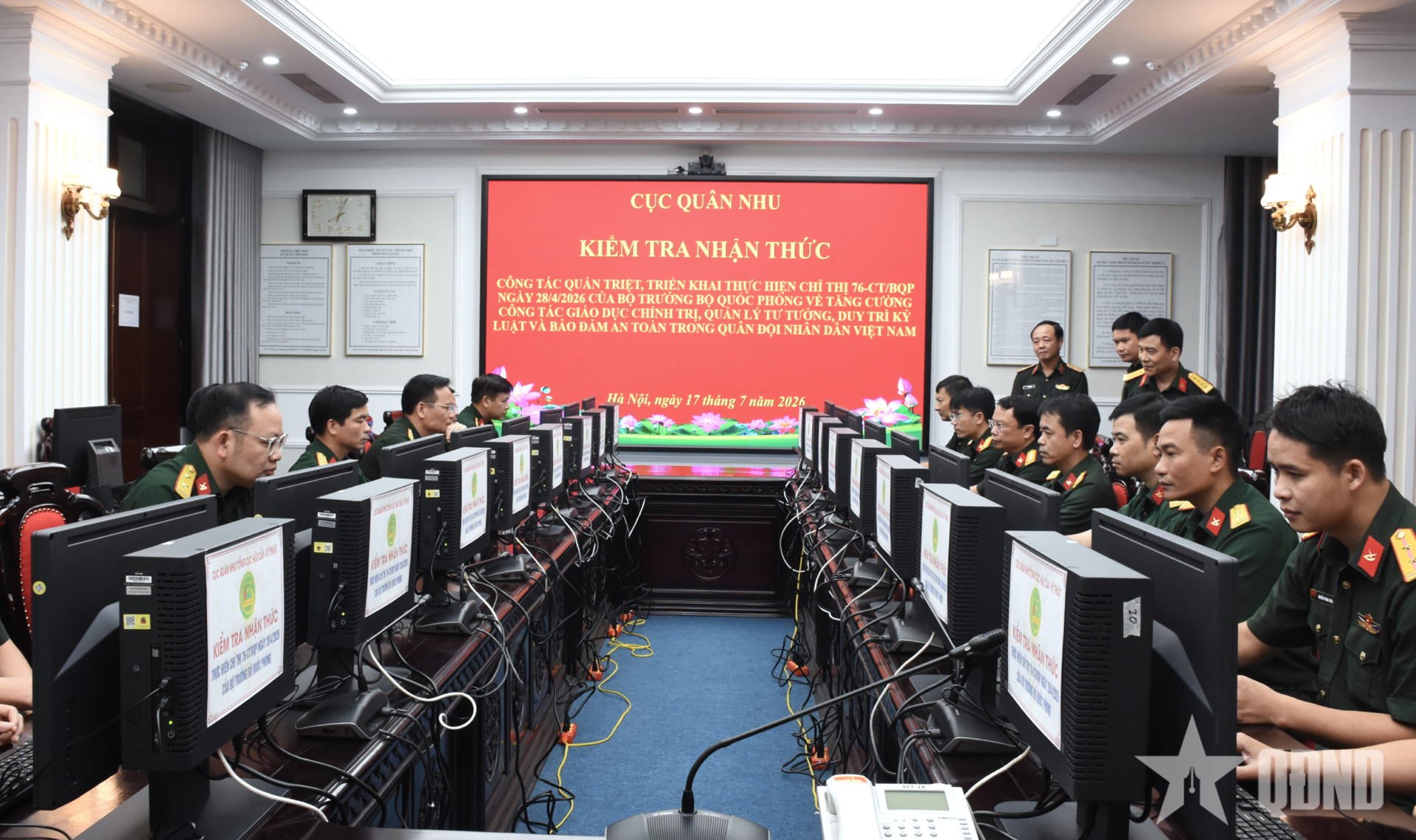 Cục Quân nhu kiểm tra nhận thức thực hiện Chỉ thị 76