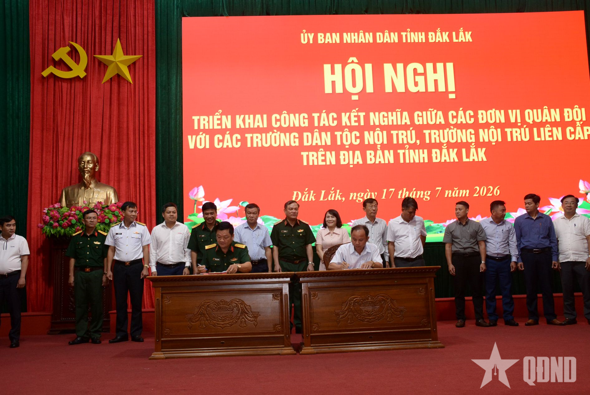 Đắk Lắk: Các đơn vị Quân đội kết nghĩa với 26 trường dân tộc nội trú, trường nội trú liên cấp