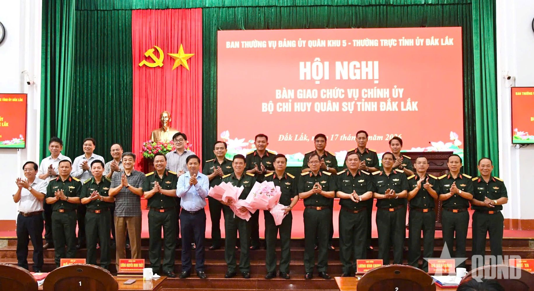 Đại tá Võ Văn Tuấn giữ chức Chính ủy Bộ CHQS tỉnh Đắk Lắk
