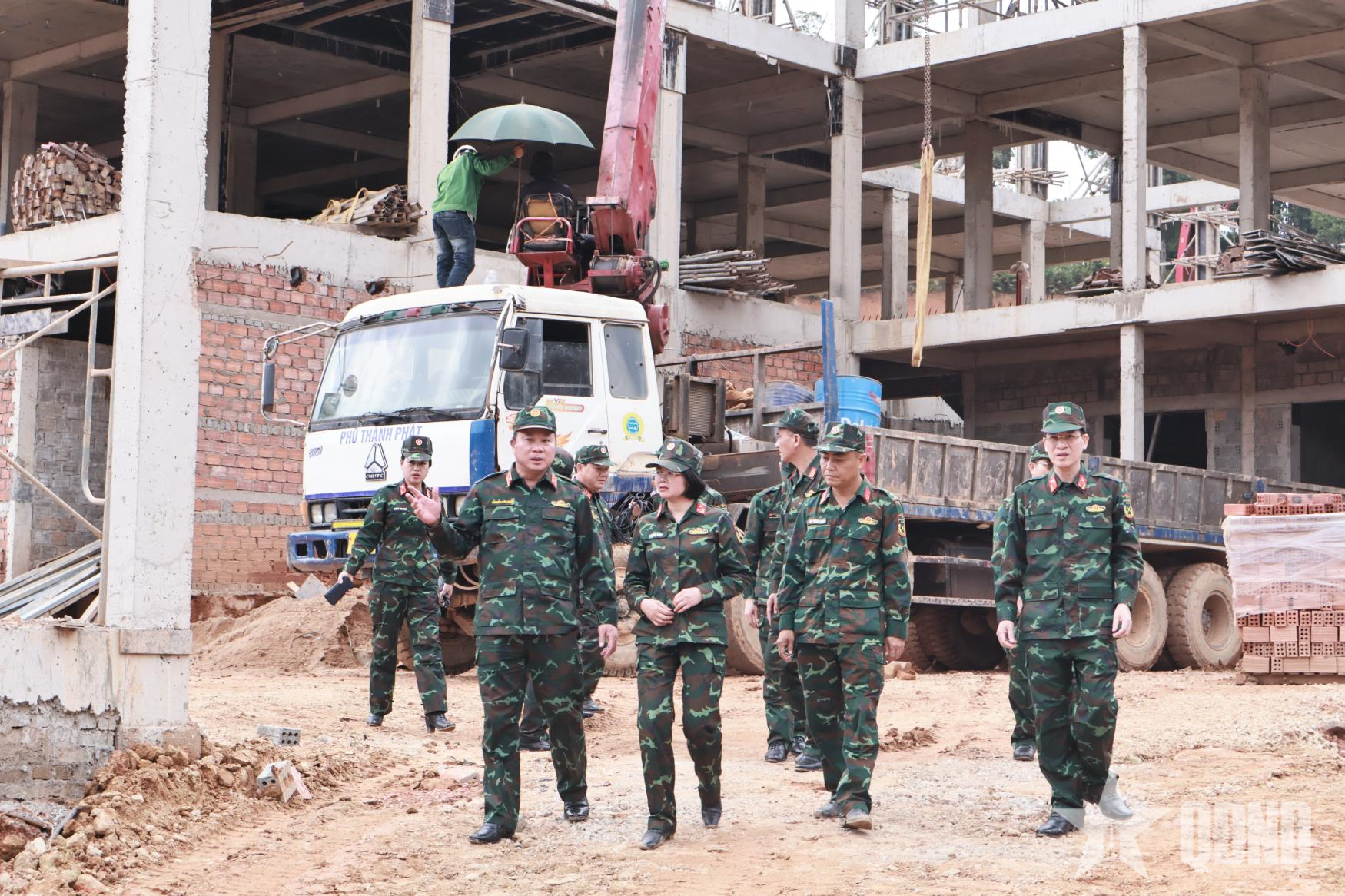 Binh đoàn 12 phát động 40 ngày đêm thi đua “về đích” tại các dự án trường học vùng biên giới