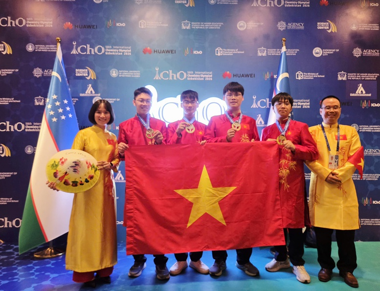 Học sinh Việt Nam đoạt huy chương vàng, bạc tại Olympic Hóa học và Olympic Sinh học quốc tế