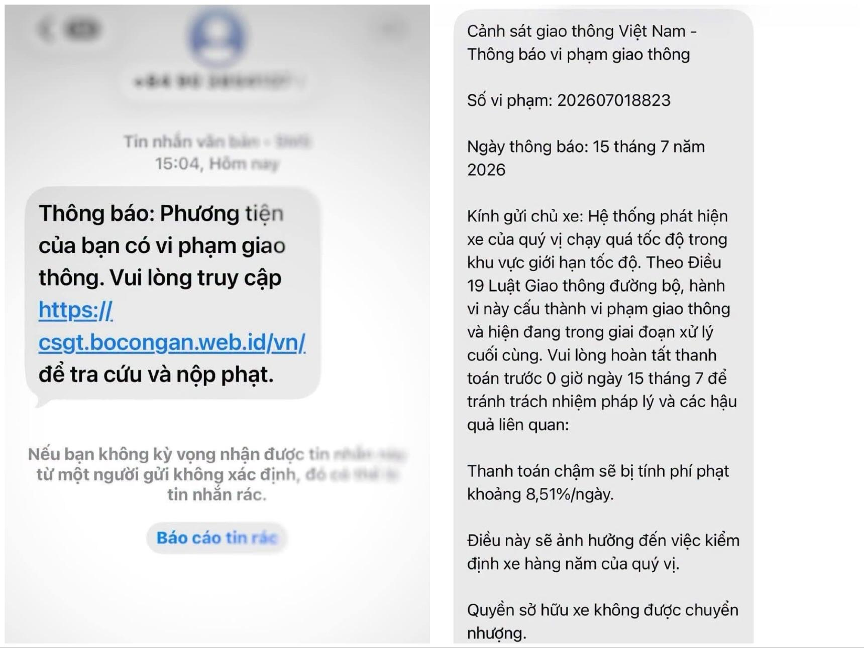 Cảnh báo thủ đoạn giả mạo Cổng Dịch vụ công để lừa đảo “phạt nguội”