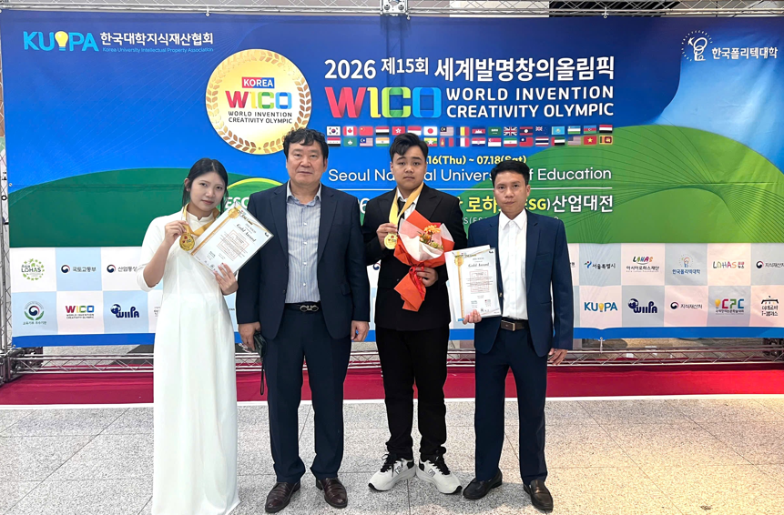 Hai học sinh tỉnh Lai Châu giành Huy chương Vàng tại Olympic Sáng tạo Thế giới