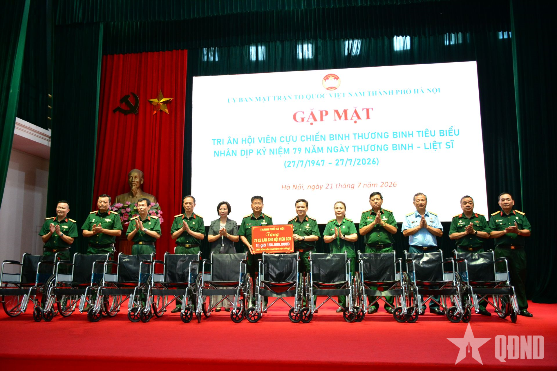 Gặp mặt, tri ân hội viên cựu chiến binh là thương binh tiêu biểu Thủ đô Hà Nội