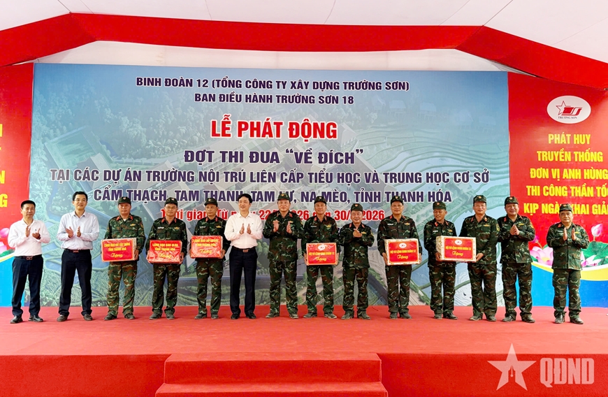 Binh đoàn 12: Thi đua “về đích” tại 4 trường phổ thông nội trú liên cấp trên địa bàn tỉnh Thanh Hóa