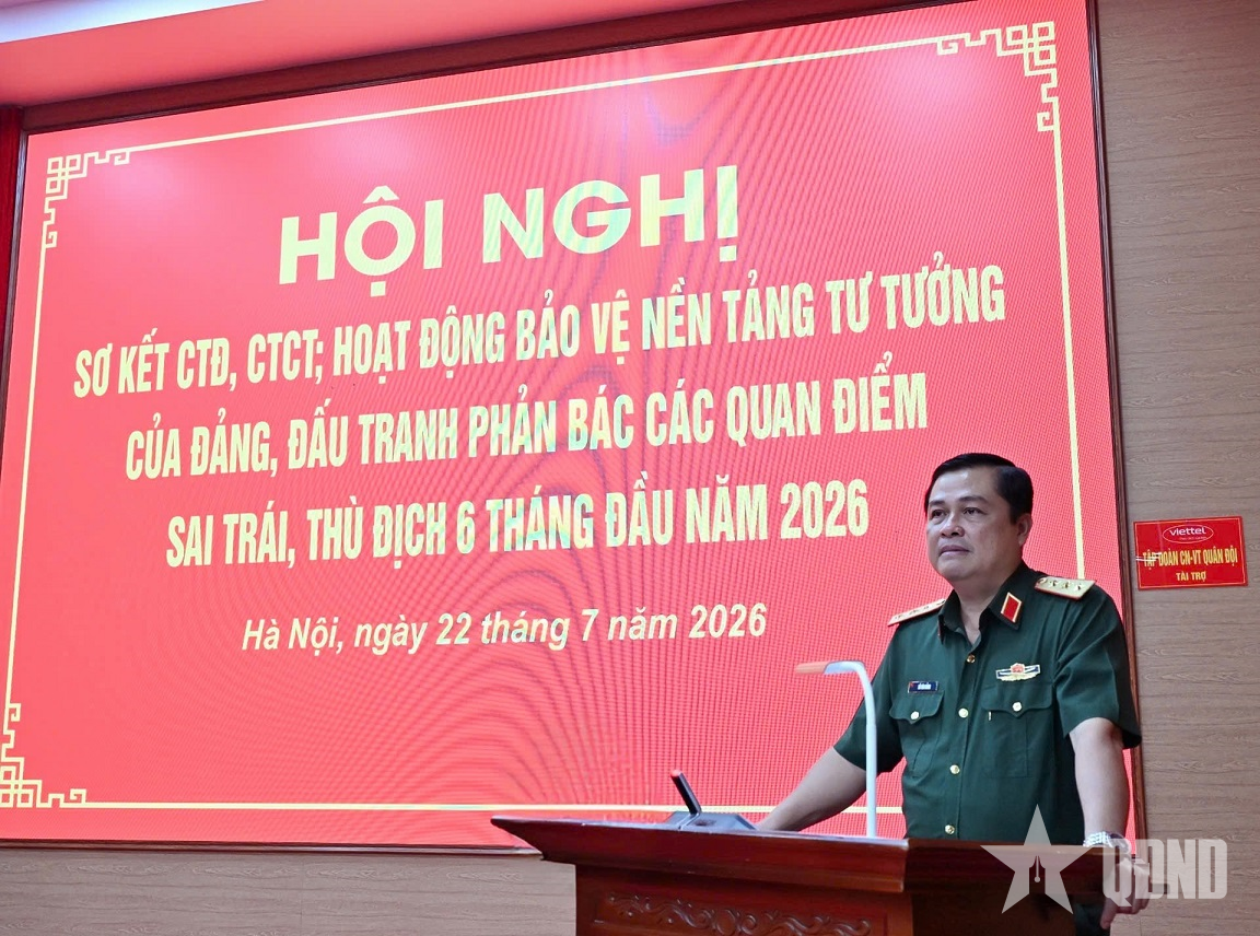 Học viện Quốc phòng sơ kết công tác Đảng, công tác chính trị và hoạt động bảo vệ nền tảng tư tưởng của Đảng