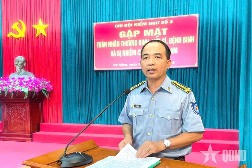 Chi đội Kiểm ngư số 3 gặp mặt thân nhân thương binh, liệt sĩ
