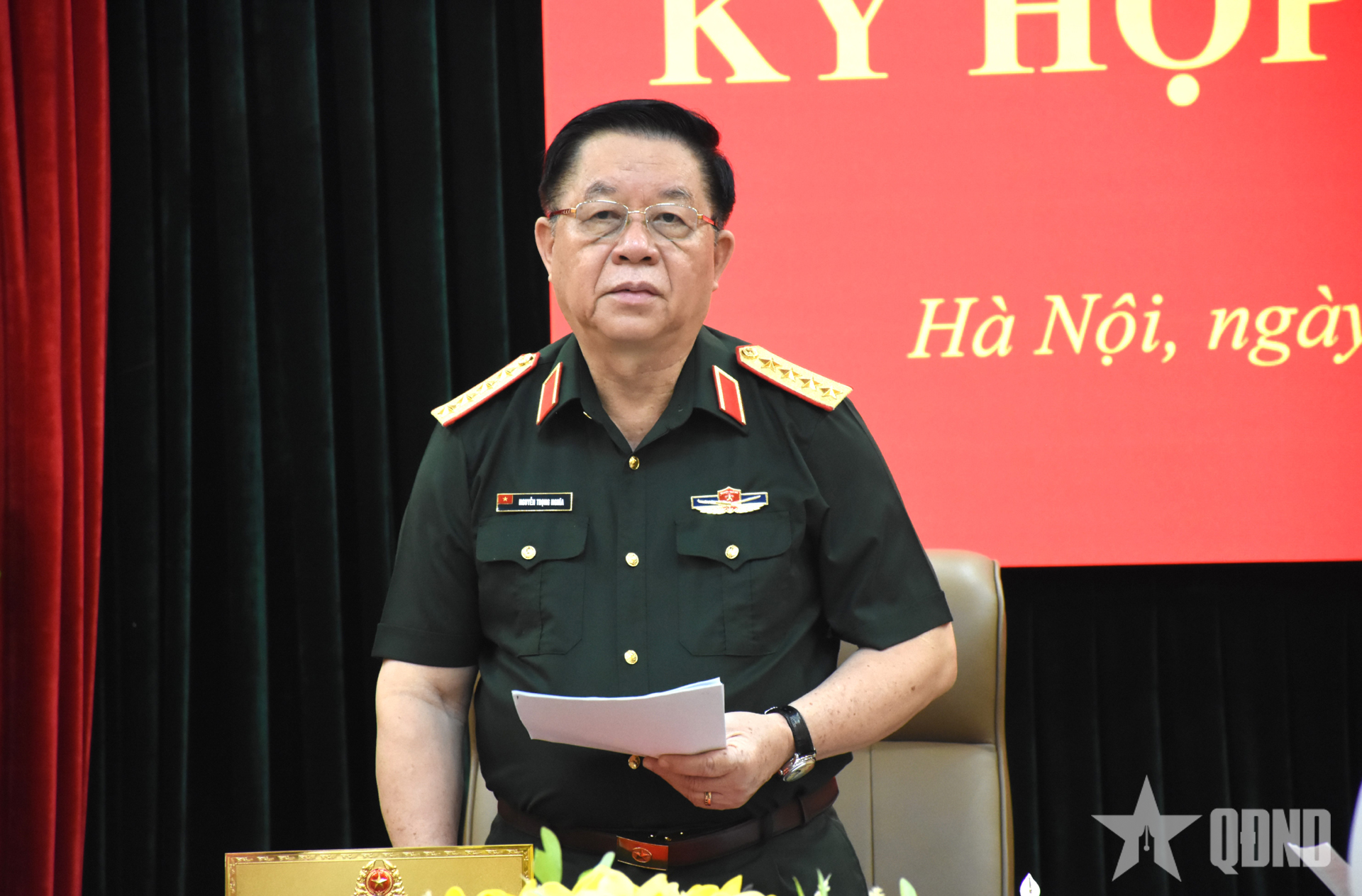 Đại tướng Nguyễn Trọng Nghĩa chủ trì phiên họp Ủy ban Kiểm tra Quân ủy Trung ương nhiệm kỳ 2025-2030