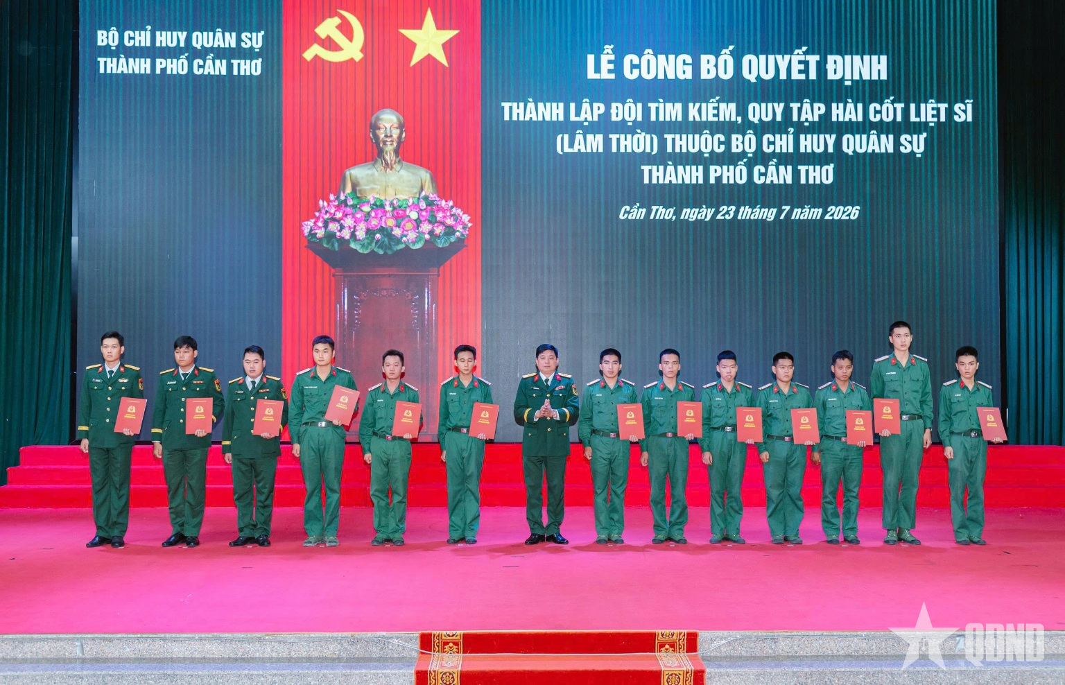 Cần Thơ: Thành lập Đội tìm kiếm, quy tập hài cốt liệt sĩ lâm thời