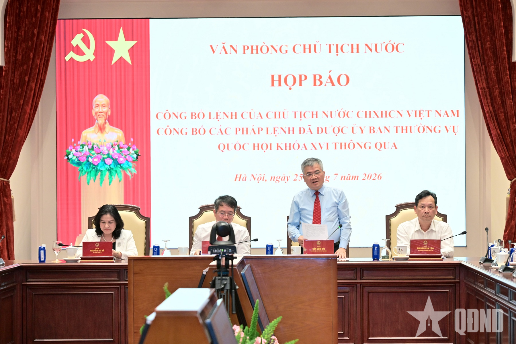 Công bố Lệnh của Chủ tịch nước về 3 pháp lệnh