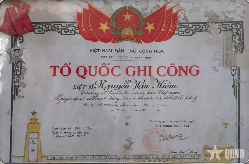 58 năm qua, gia đình vẫn đau đáu tìm liệt sĩ Nguyễn Văn Kiêm