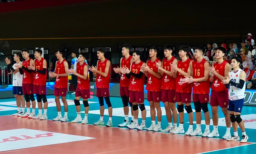 Thắng Th&aacute;i Lan, b&oacute;ng chuyền nam Việt Nam lần đầu v&ocirc; địch Đ&ocirc;ng Nam &Aacute;