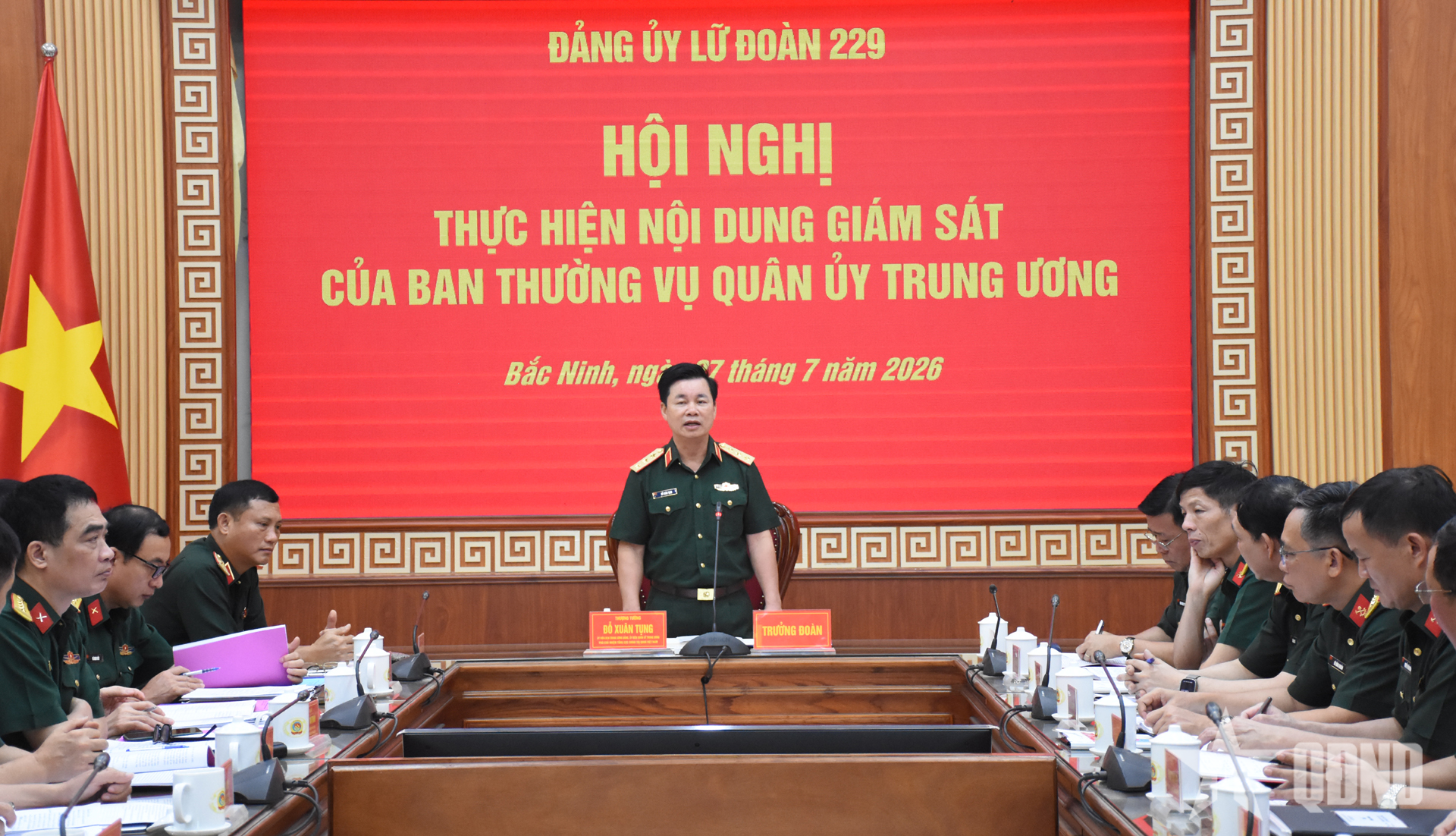 Thượng tướng Đỗ Xuân Tụng chủ trì hội nghị giám sát tại Lữ đoàn 229
