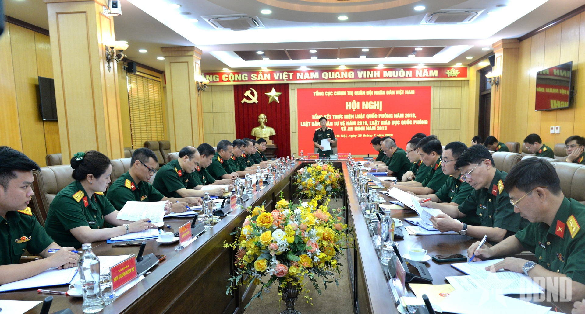 Tổng cục Chính trị triển khai thực hiện tốt Luật Quốc phòng, Luật Dân quân tự vệ và Luật Giáo dục quốc phòng và an ninh 