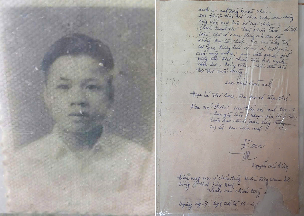 Lá thư của liệt sĩ Nguyễn Đức Tiệp