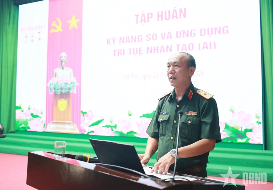 Học viện Quân y: Tập huấn kỹ năng số và ứng dụng trí tuệ nhân tạo