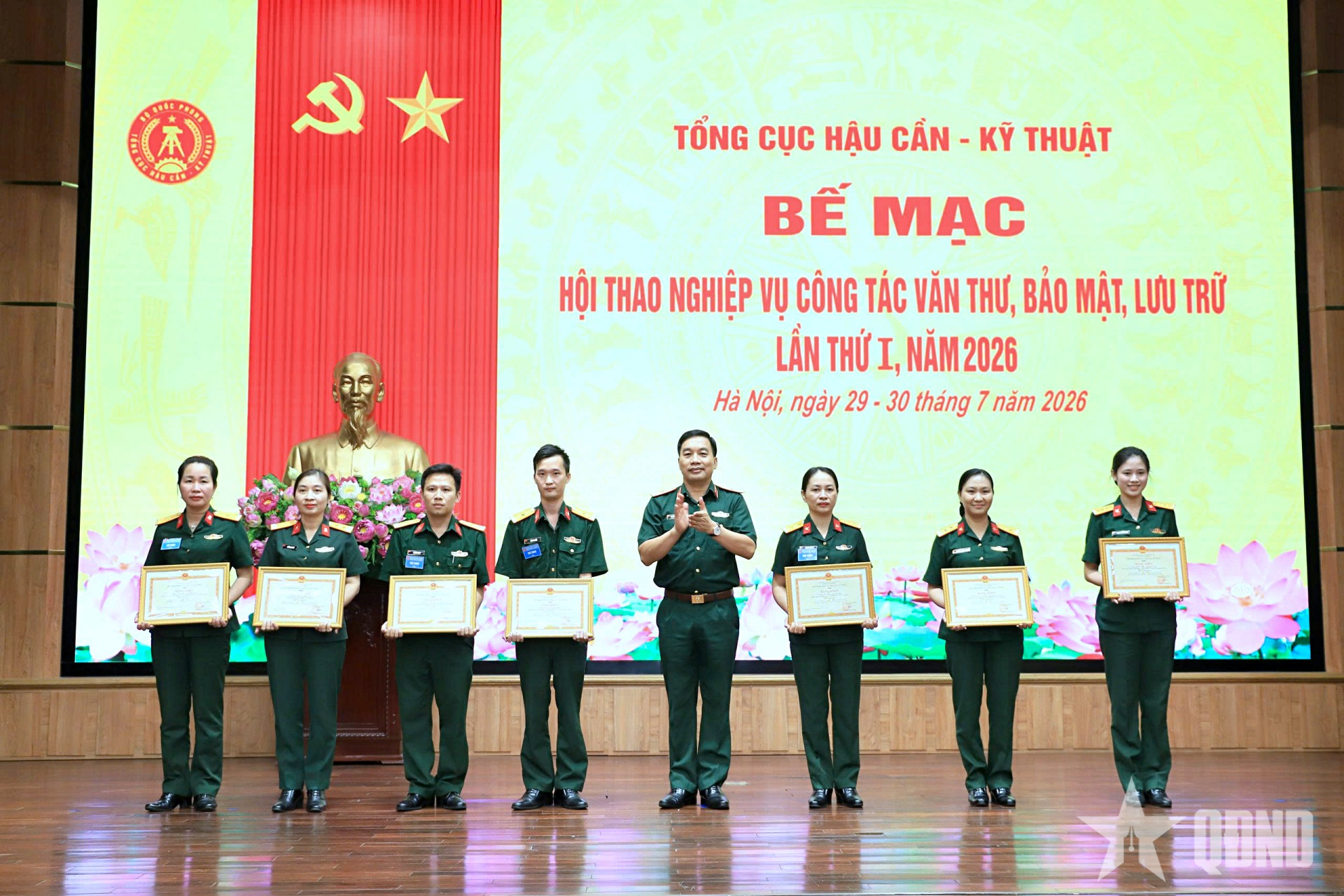 Tổng cục Hậu cần - Kỹ thuật bế mạc Hội thao nghiệp vụ công tác văn thư, bảo mật, lưu trữ