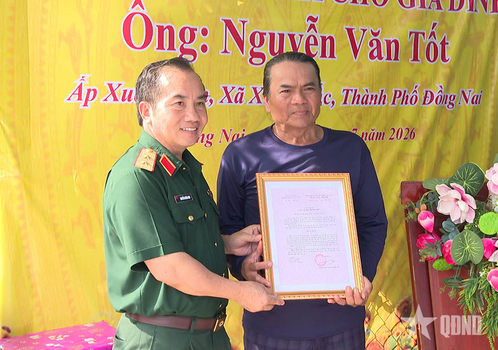 Trường Sĩ quan Lục quân 2 lan tỏa nghĩa tình trong “Tháng tri ân”