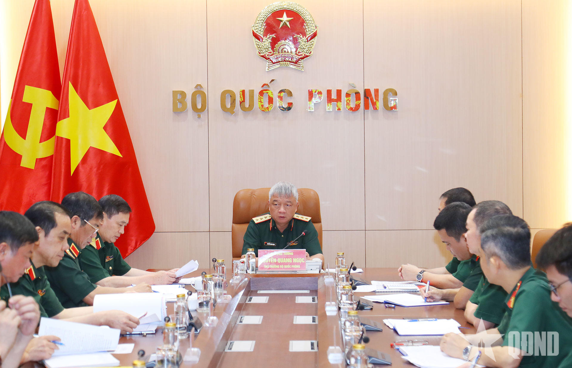 Thượng tướng Nguyễn Quang Ngọc làm việc với Tổng công ty Đầu tư phát triển Nhà và Đô thị Bộ Quốc phòng

