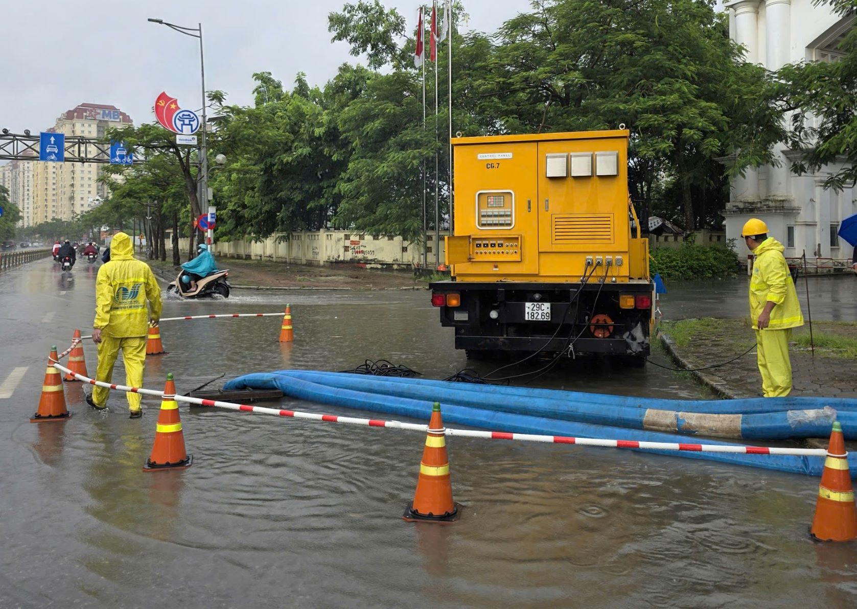 Hà Nội chủ động xử lý úng ngập trên địa bàn 