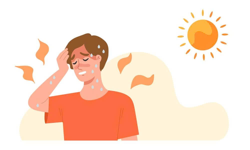 Đi nắng về không nên đứng ngay trước quạt, điều hòa