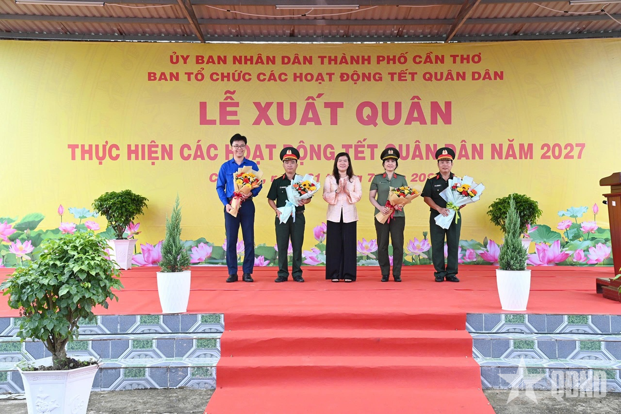 TP Cần Thơ: Xuất quân thực hiện các hoạt động Tết quân dân năm 2027

