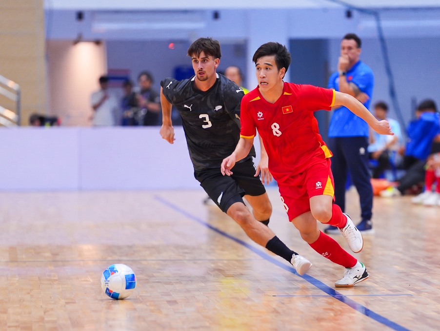 Đội tuyển futsal Việt Nam thắng đậm New Zealand

