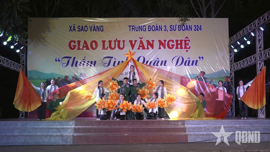 Nghĩa tình quân dân trên quê hương Sao Vàng