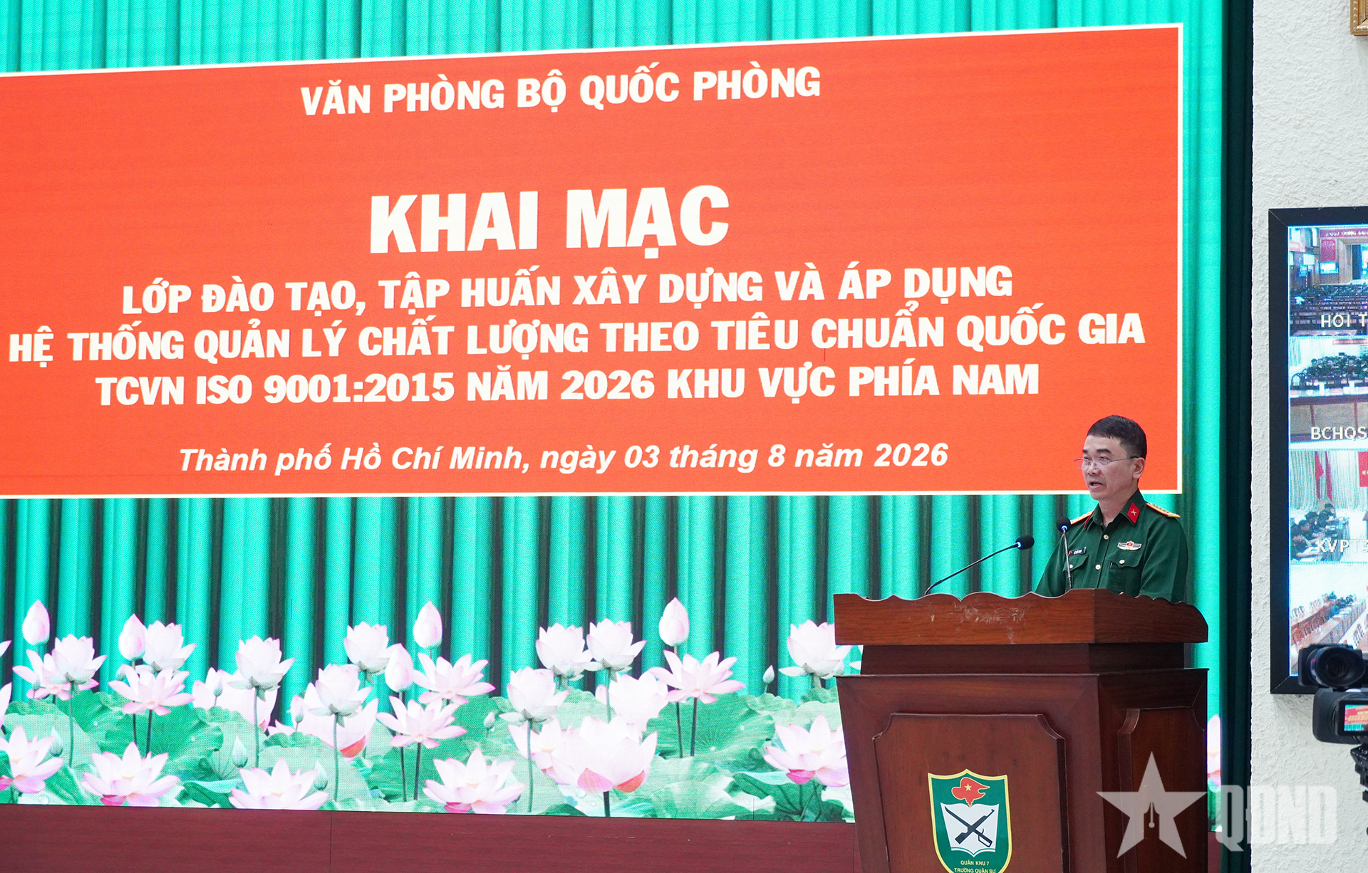 Văn phòng Bộ Quốc phòng tập huấn về hệ thống quản lý chất lượng ISO 9001:2015 tại phía Nam