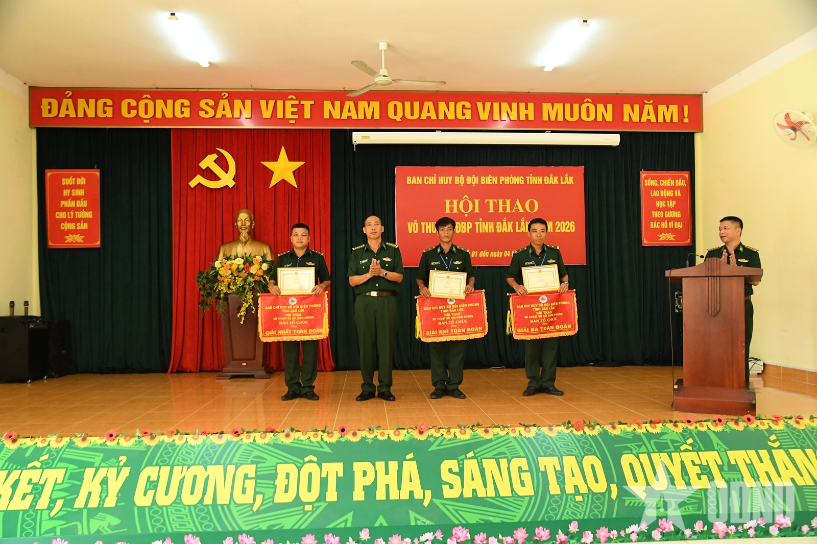 Đồn Biên phòng Yok M'Bre giành giải nhất toàn đoàn Hội thao võ thuật Bộ đội Biên phòng tỉnh Đắk Lắk