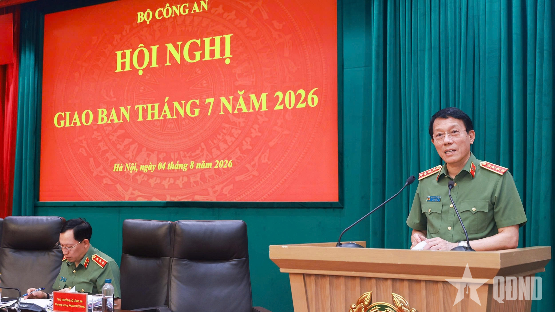 Bộ Công an giao ban công tác tháng 7-2026
