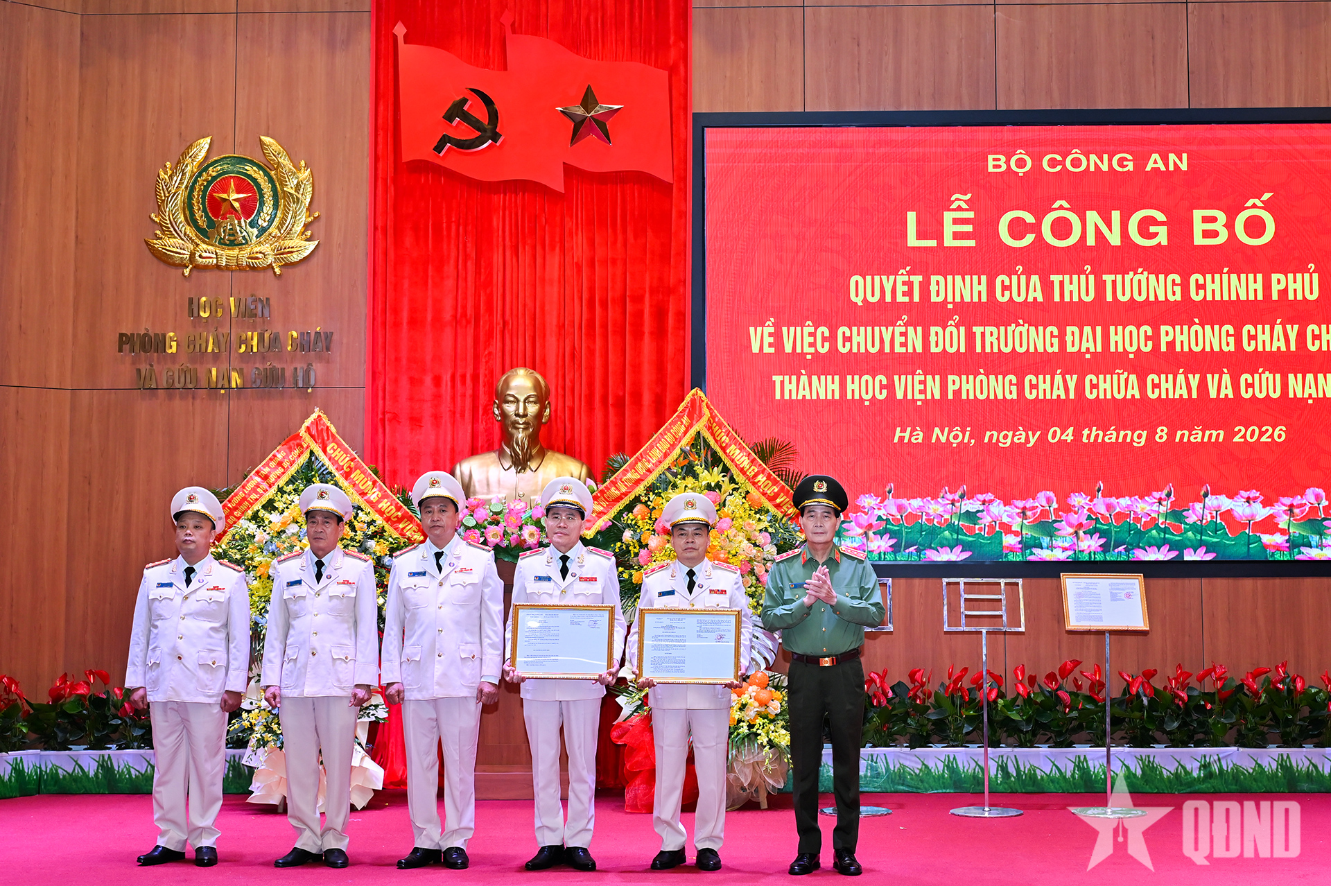Chuyển đổi Trường Đại học Phòng cháy chữa cháy thành Học viện Phòng cháy chữa cháy và Cứu nạn cứu hộ
