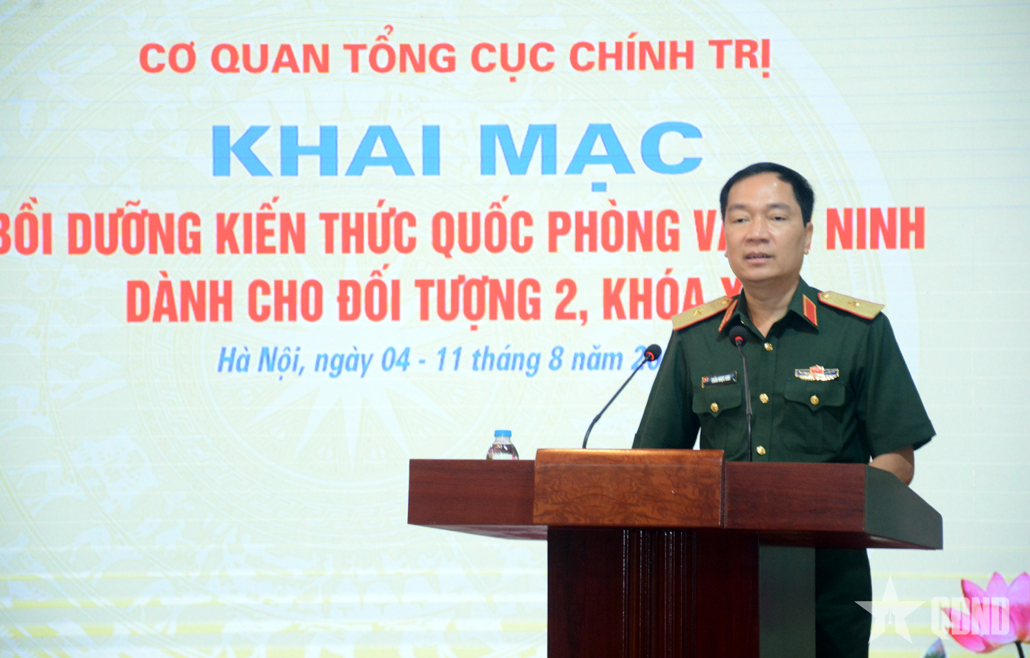 Cơ quan Tổng cục Chính trị bồi dưỡng kiến thức quốc phòng và an ninh dành cho đối tượng 2