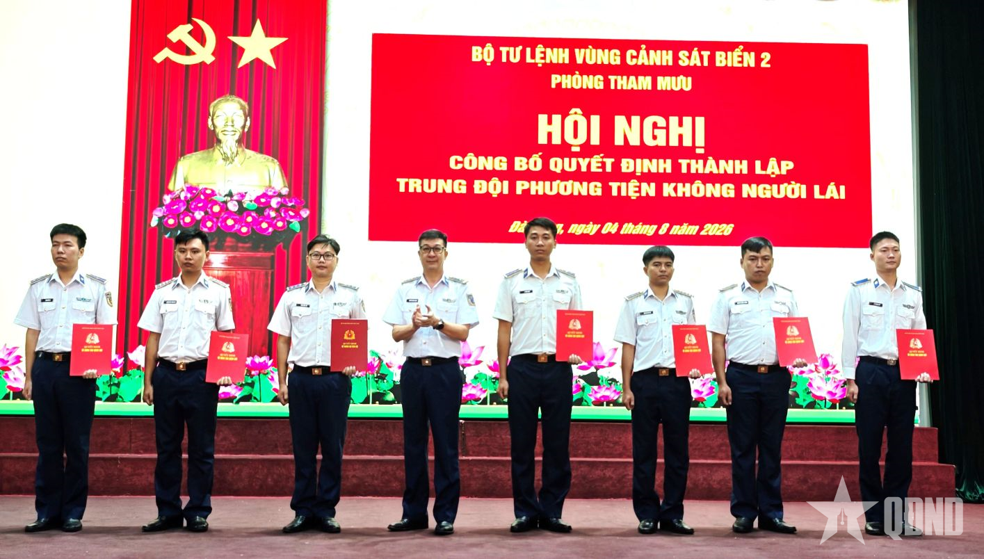 Vùng Cảnh sát biển 2 thành lập Trung đội Phương tiện không người lái