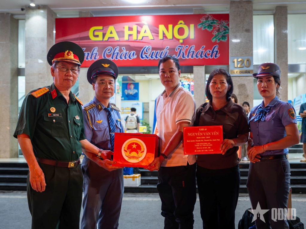 Hành trình tri ân đưa liệt sĩ trở về quê hương